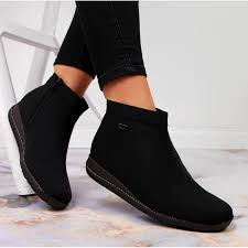 Rieker Marseille 98251 Ladies Black Tex Zip Boot