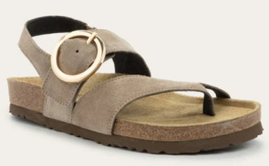 NAOT Baltimore Almond Suede Ladies Sandal