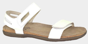 NAOT Courtney White Ladies Leather Sandal