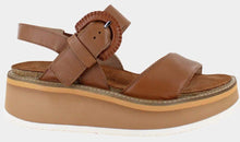 Load image into Gallery viewer, NAOT Crepe Caramel Ladies Leather Platform Sandal
