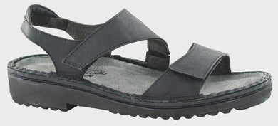 NAOT Enid Oily Coal Ladies Leather Sandal