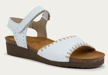 Load image into Gallery viewer, NAOT LUNA WHITE LEATHER SANDAL
