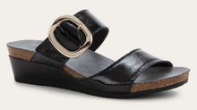 Load image into Gallery viewer, NAOT Magic Black Crinkle Patent Ladies Leather Sandal
