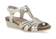 Load image into Gallery viewer, NAOT Starlet Gold Leather Sandal
