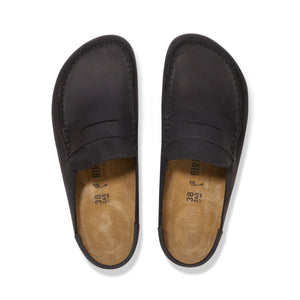 BIRKENSTOCK Naples Wrapped Black Oiled Leather Clog
