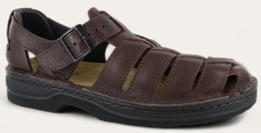 NAOT Julius Dark Brown Mens Leather Sandal