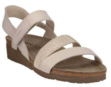 Naot Krista Ivory Combo Leather Sandal