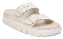 Load image into Gallery viewer, Papillio by BIRKENSTOCK Arizona Chunky Exquisite Eggshell Smooth Leather Slides
