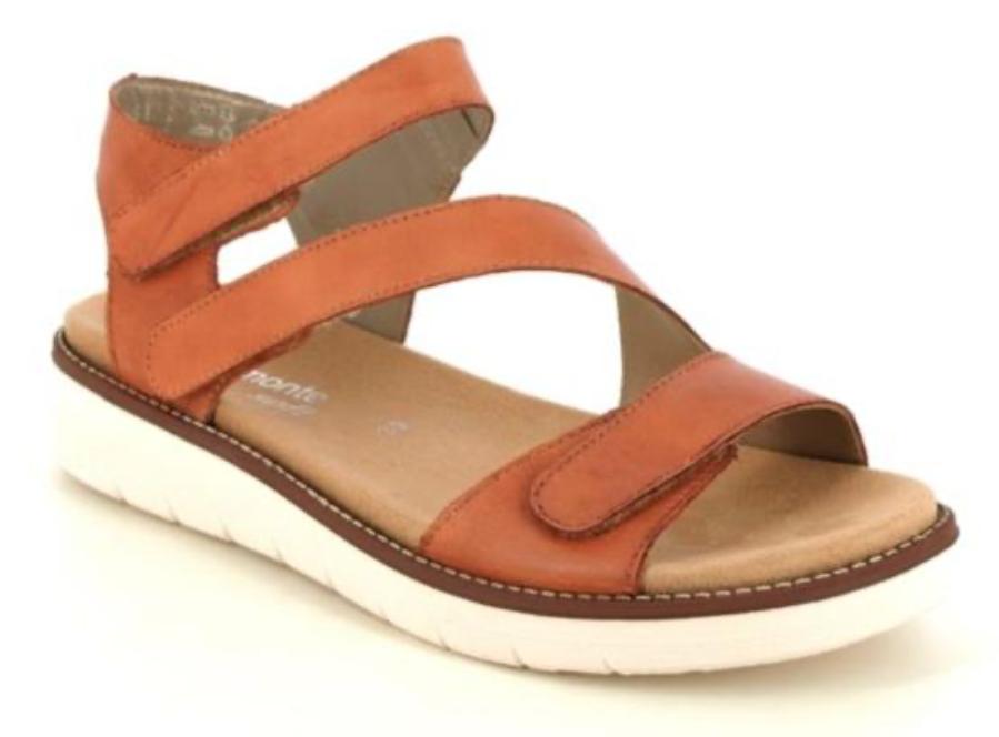 REMONTE by Tan Adjustable Ladies Leather Sandal (D2050)