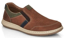 Load image into Gallery viewer, RIEKER 17371 MENS LEATHER SLIP ON
