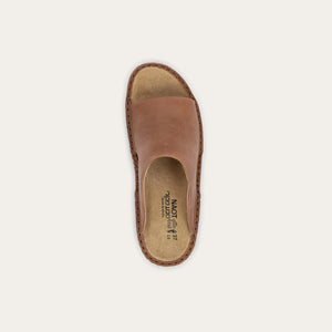 NAOT Rome Latte Leather Ladies Slide