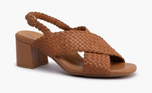 Load image into Gallery viewer, SILVER LINING Adelaide Weave Leather Heel Sandal
