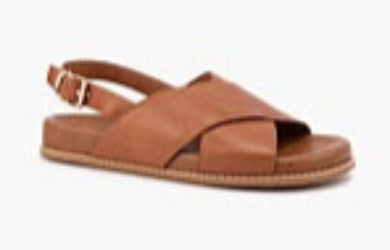 SILVER LINING Ferguson Leather Sandal in Tan