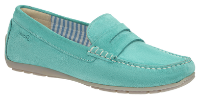 SIOUX Carmona 700 Aqua (Caribe) Suede Moccasin