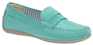 SIOUX Carmona 700 Aqua (Caribe) Suede Moccasin