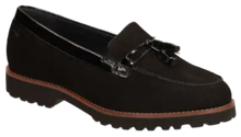 Load image into Gallery viewer, SIOUX Meredith 730 Ladies Black Suede Loafer
