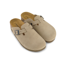 Load image into Gallery viewer, NAOT Spring Taupe Suede Clog
