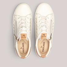 Load image into Gallery viewer, PIKOLINOS Vigo Leather Lace/Zip Sneaker in Nata
