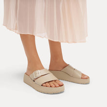 Load image into Gallery viewer, BIRKENSTOCK Almina Exquisite Oyster Smooth Leather Slide
