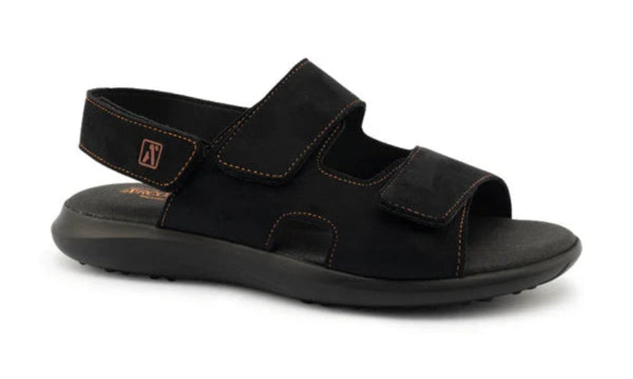 ARCOPEDICO Sumava Black Ladies Adjustable Sandal