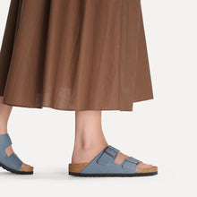 Load image into Gallery viewer, BIRKENSTOCK Arizona Basalt Grey Birko-Flor Slides
