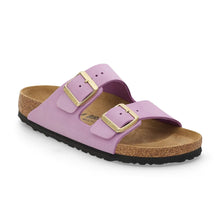 Load image into Gallery viewer, BIRKENSTOCK Arizona Crocus Nubuck Leather Slides
