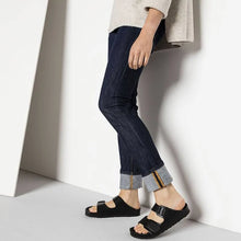 Load image into Gallery viewer, BIRKENSTOCK Arizona Exquisite Black Natural Leather Slides
