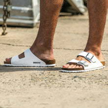 Load image into Gallery viewer, BIRKENSTOCK Arizona White BF Slides
