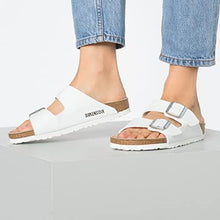 Load image into Gallery viewer, BIRKENSTOCK Arizona White BF Slides
