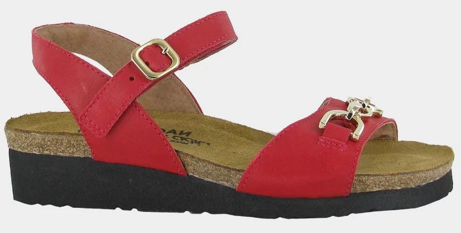 Naot Aubrey Red Leather Ladies Sandals SOUL 2 SOLE SHOES Soul