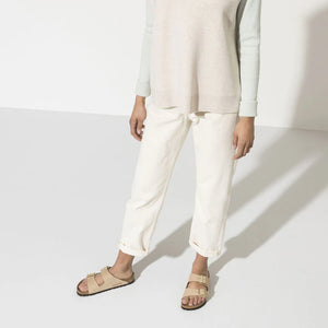 BIRKENSTOCK Arizona Sandcastle Softbed Nubuck Slides