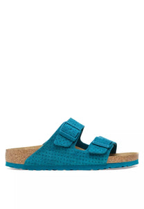 BIRKENSTOCK Arizona Deep Turquoise Suede Slide