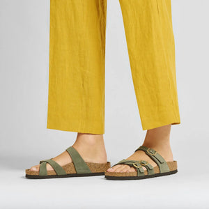 BIRKENSTOCK Franca Thyme Oiled Leather Sandal