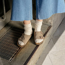 Load image into Gallery viewer, BIRKENSTOCK Zurich (Classic Footbed) Suede Taupe Slide
