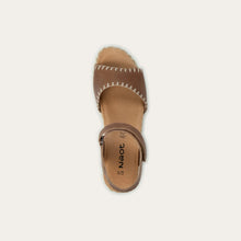 Load image into Gallery viewer, NAOT Blanes Latte Leather Ladies Wedge Sandal
