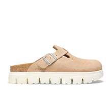 Load image into Gallery viewer, Papillio by BIRKENSTOCK Boston Chunky Warm Sand Suede Clogs
