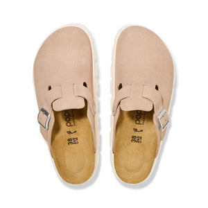 Papillio by BIRKENSTOCK Boston Chunky Warm Sand Suede Clogs