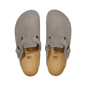 BIRKENSTOCK Boston Stone Coin Embossed Suede Leather