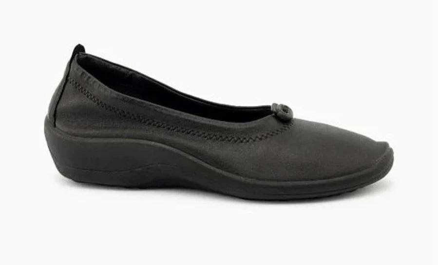 ARCOPEDICO Cabrera Black Ladies Ballet Flat