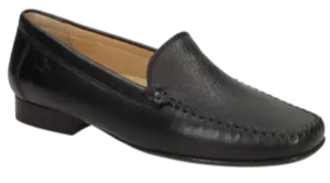 SIOUX CAMPINA BLACK LEATHER MOCCASIN