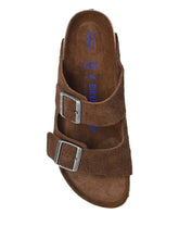 Load image into Gallery viewer, BIRKENSTOCK Arizona Carafe Tonal Footbed Suede SFB Slides
