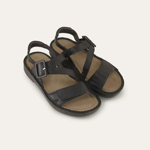 NAOT Castelo Soft Black Leather Ladies Sandal