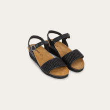 Load image into Gallery viewer, NAOT Cecile Black Combo Leather Ladies Sandal
