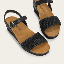 Load image into Gallery viewer, NAOT Cecile Black Combo Leather Ladies Sandal
