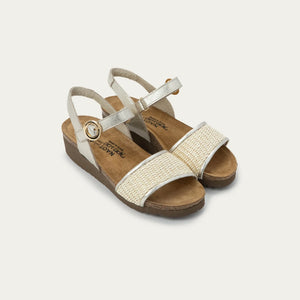 NAOT Cecile Gold Combo Leather Ladies Sandal