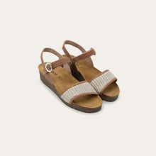 Load image into Gallery viewer, NAOT Cecile Latte Combo Leather Ladies Sandal
