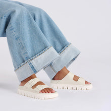 Load image into Gallery viewer, Papillio by BIRKENSTOCK Arizona Chunky Exquisite Eggshell Smooth Leather Slides
