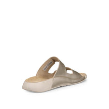 Load image into Gallery viewer, ECCO Cozmo Gold Ladies Leather Sandal
