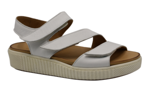 TESSELLI XD Dianne White Ladies Leather Sandal | Soul 2 Sole Shoes