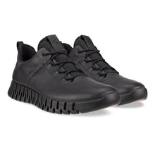 Load image into Gallery viewer, ECCO Gruuv Mens Black Leather Sneaker
